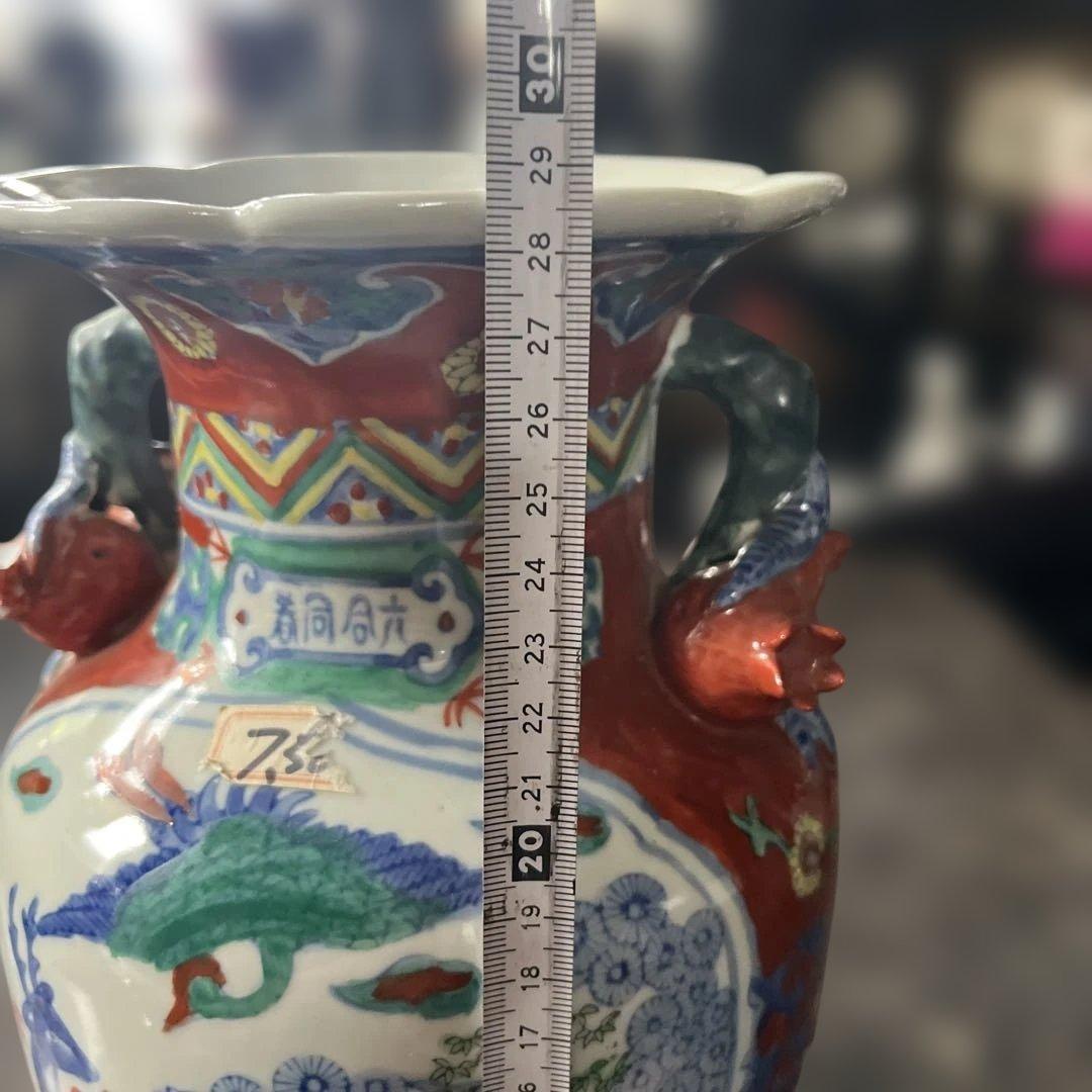 江戸時代花瓶、大名永楽（だいみょうえいらく）花瓶江戸時代、明治時代 、永楽和全