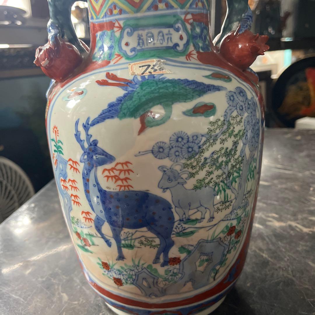 江戸時代花瓶、大名永楽（だいみょうえいらく）花瓶江戸時代、明治時代 、永楽和全