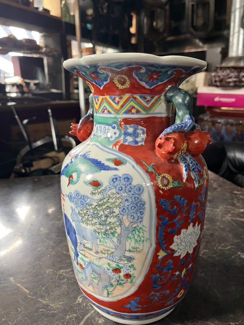 江戸時代花瓶、大名永楽（だいみょうえいらく）花瓶江戸時代、明治時代 、永楽和全