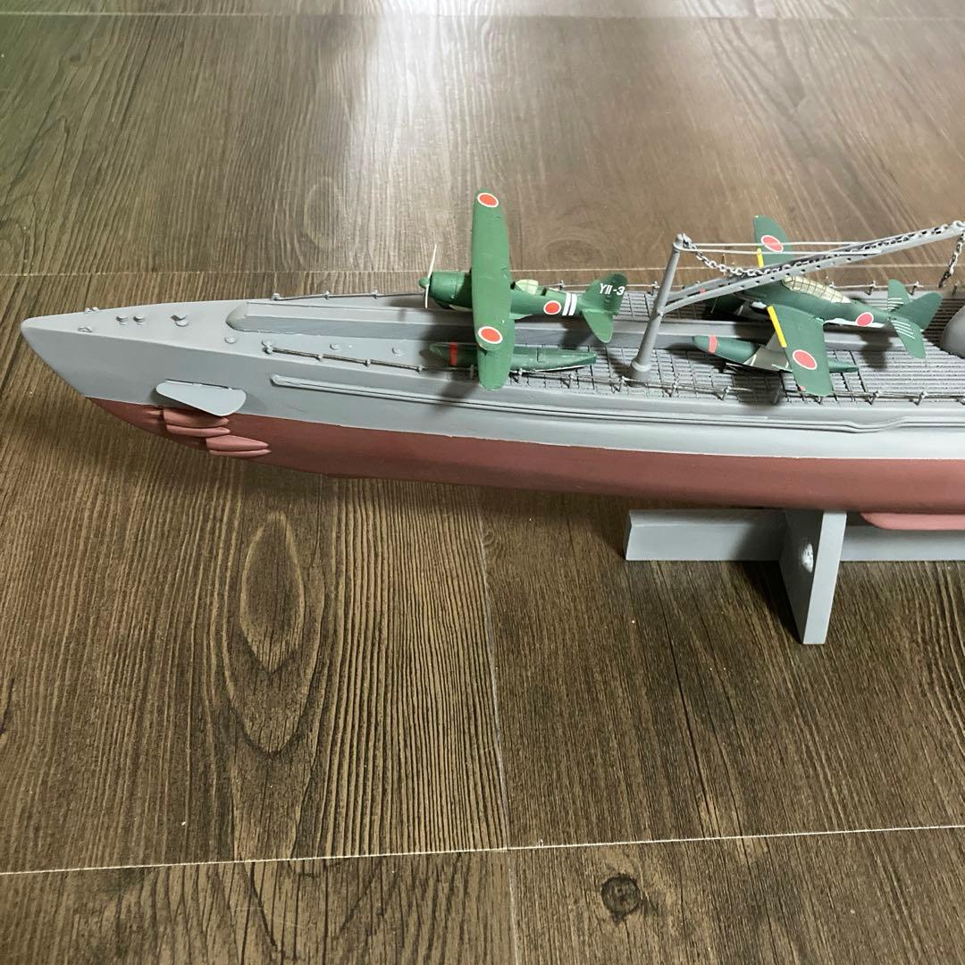 海軍特型潜水艦　伊401 1/160 木製キット　完成品