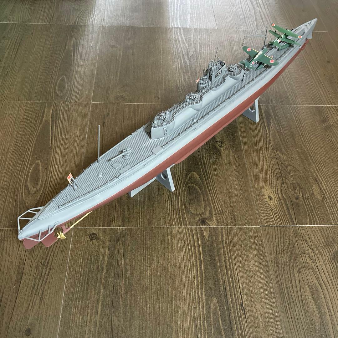 海軍特型潜水艦　伊401 1/160 木製キット　完成品