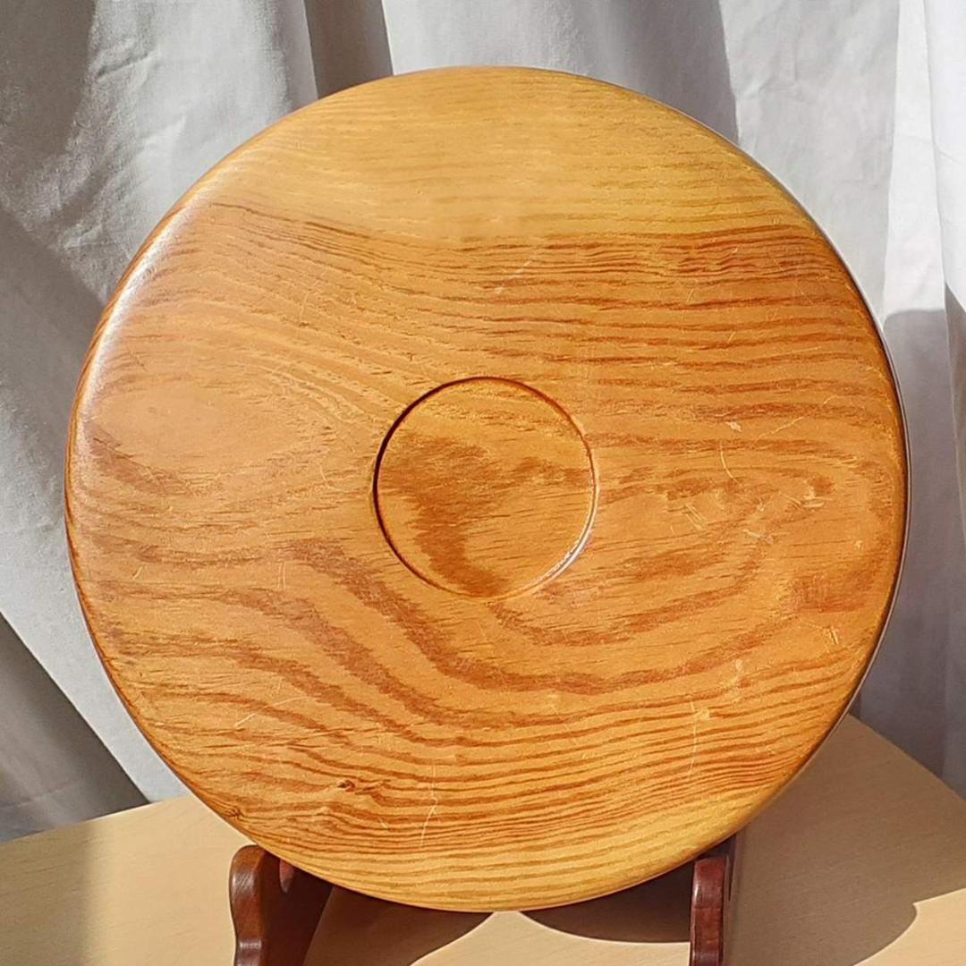 お盆 松 幅29.8cm 高4.2cm 黒柿のはめ込み 飾り盆 超銘木