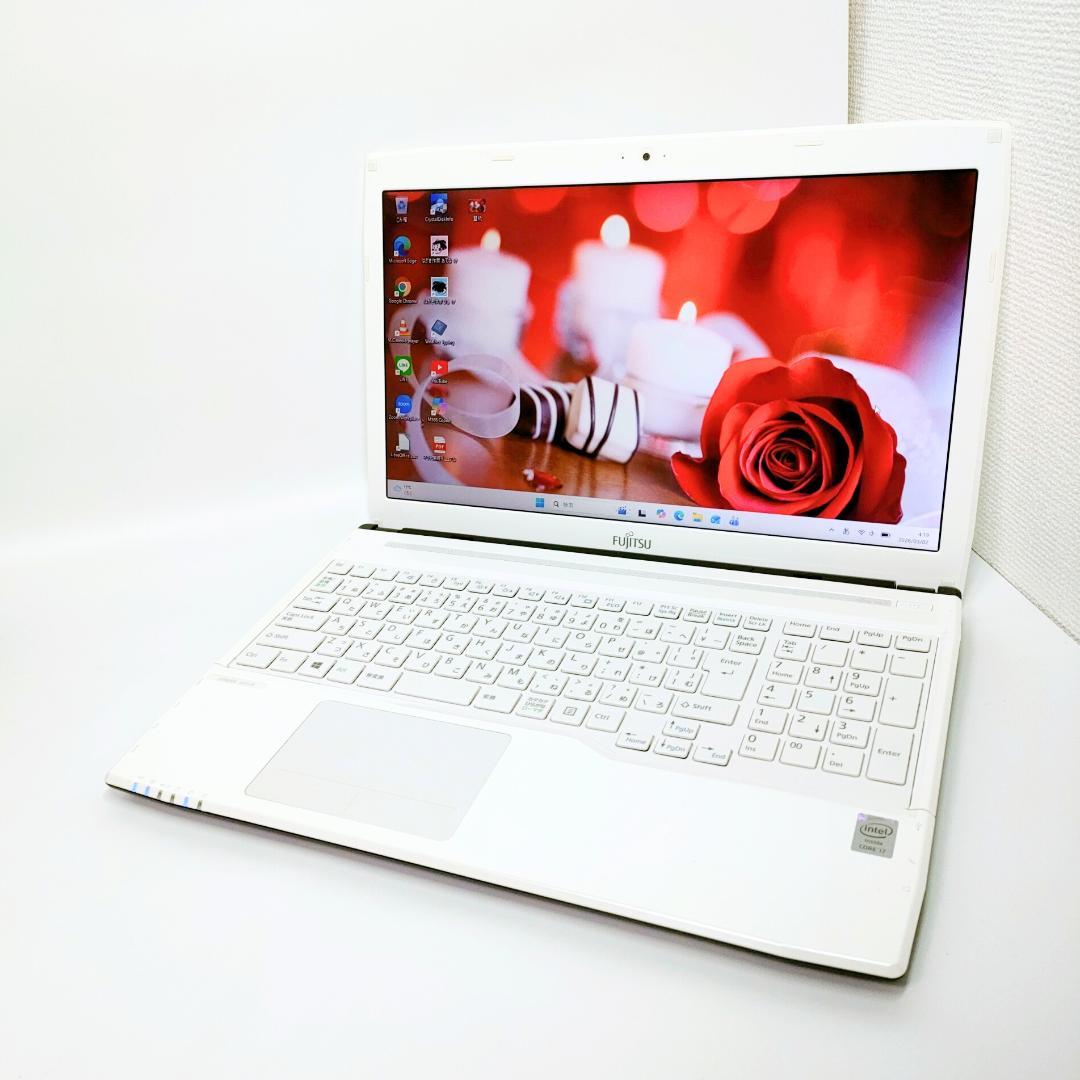 SSD1TB✨️16GB/オフィス付きノートパソコン/Win11/DVD/富士通