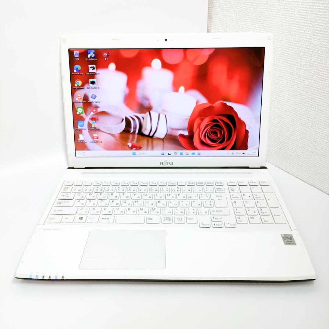 SSD1TB✨️16GB/オフィス付きノートパソコン/Win11/DVD/富士通