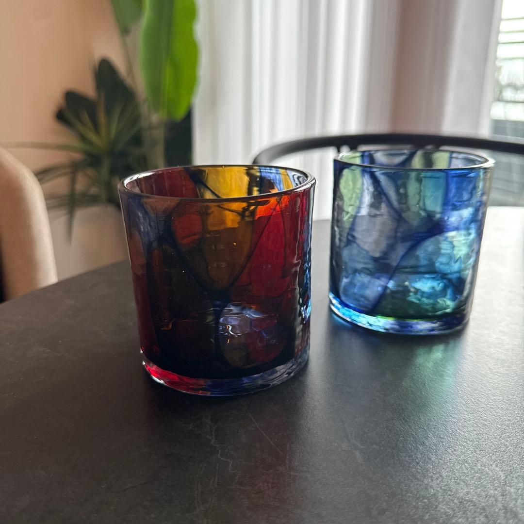 UMIKAZE ウミカゼ　琉球ガラス グラス 2個セット
