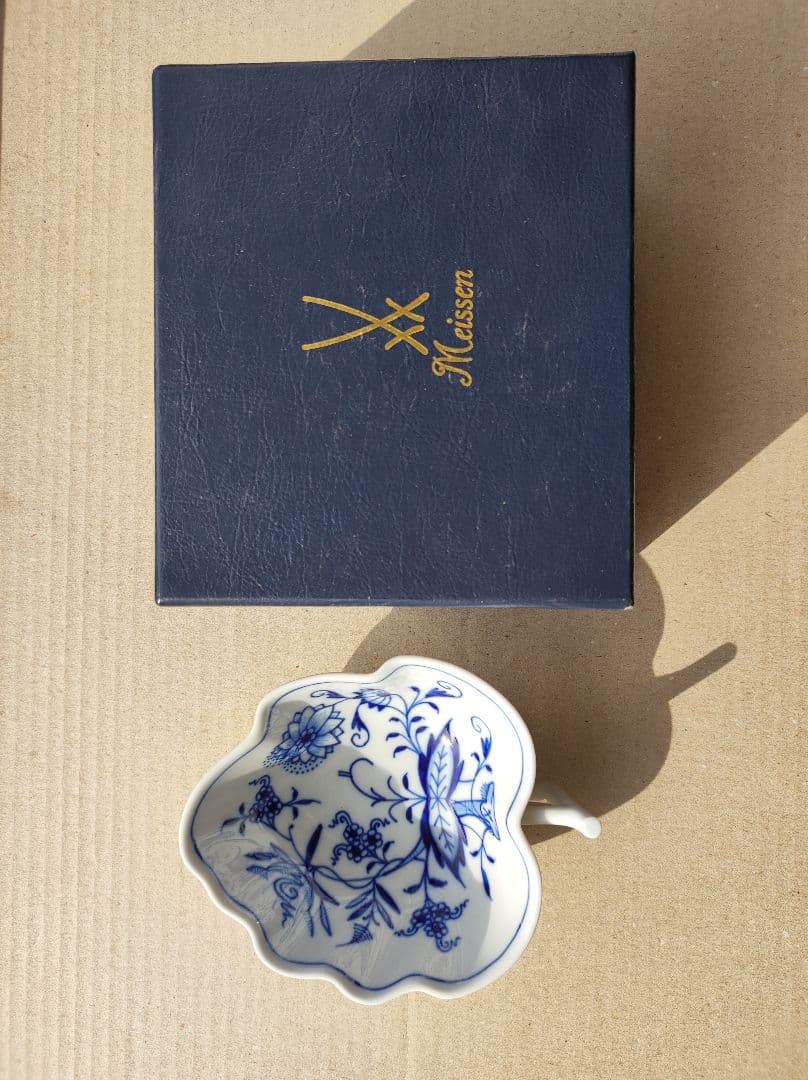 邵帥帥さま専用 マイセン ブルーオニオン リーフディッシュプレート 箱あり