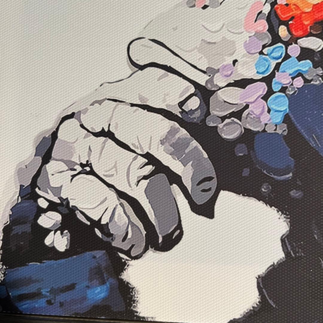キャンバスプリントアート music monkey 絵画 フレーム付き