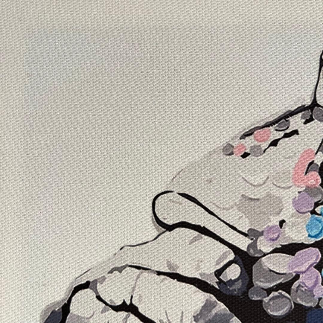 キャンバスプリントアート music monkey 絵画 フレーム付き