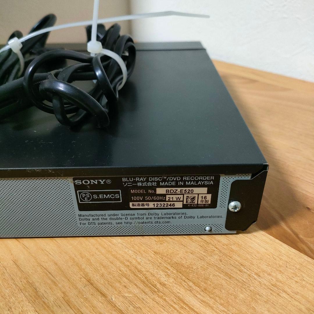 SONY ソニー　ブルーレイレコーダー HDD500GB BDrecorder