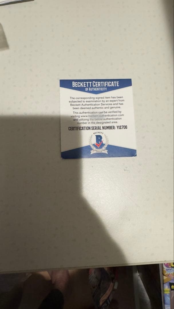 フェルナンドタティスjr直筆サインボール　限定黒ボールBECKETT社