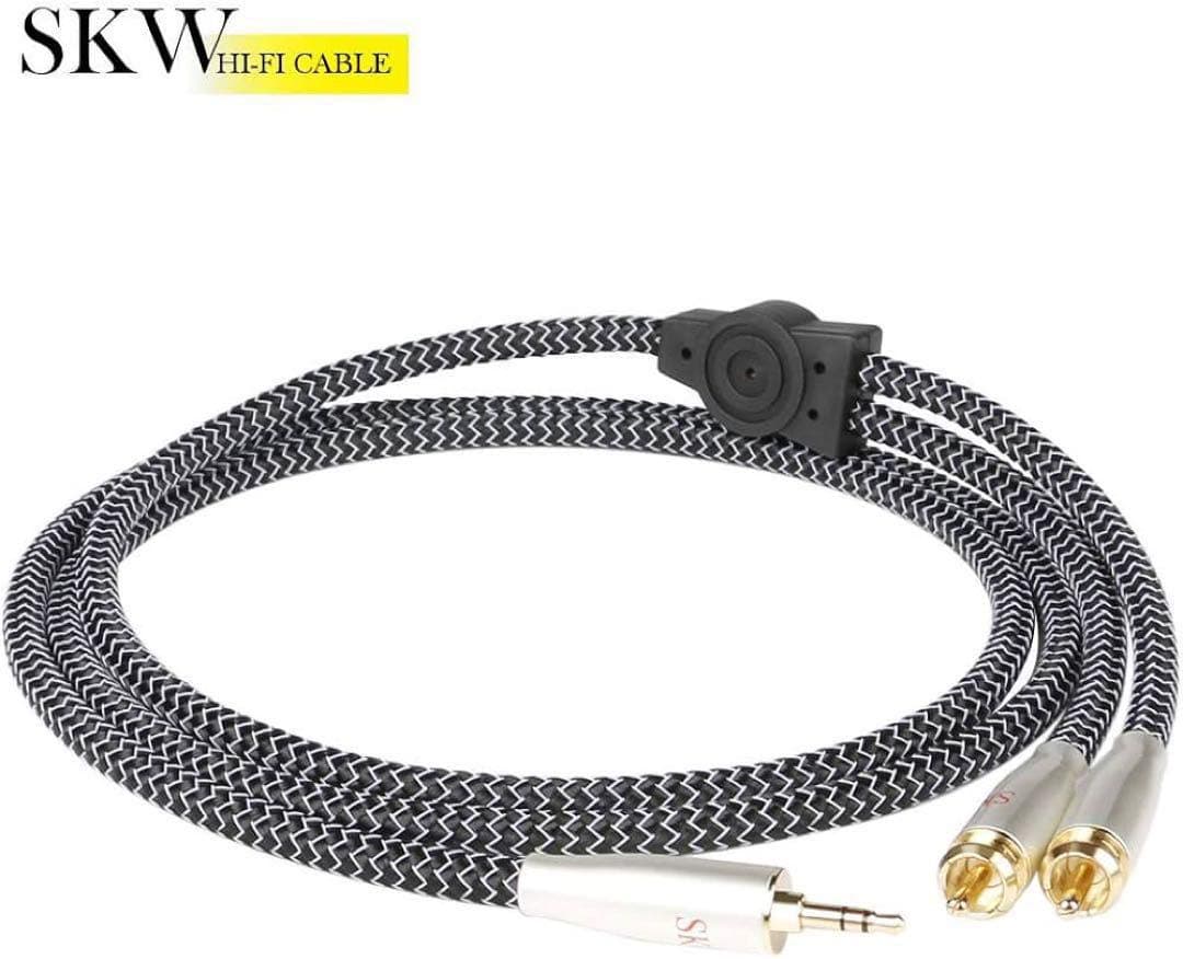 2RCA オーディオステレオケーブル ハイエンド WG3.5㎜ 1m