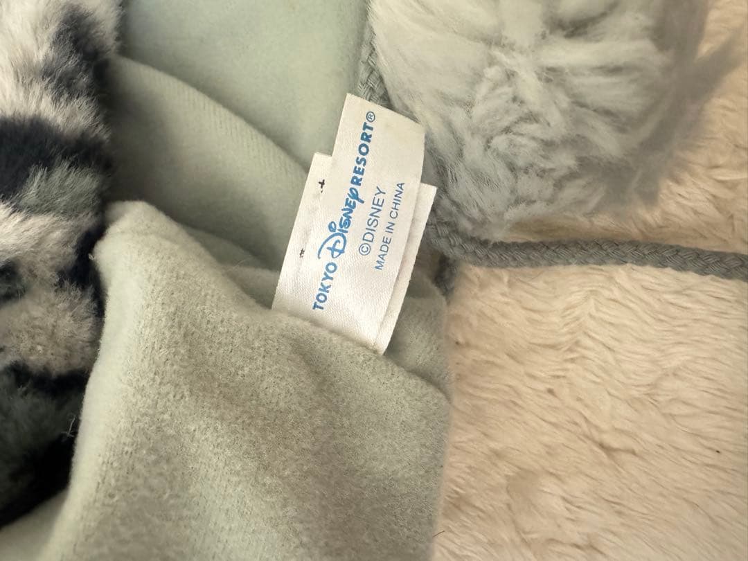 ディズニー　ファンキャップ　ヒョウ柄グレー