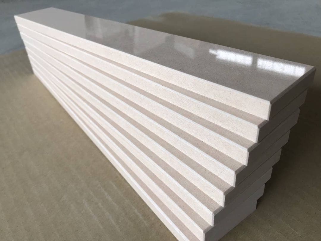 イタリア製 大理石 『ロザート』加工品巾木 400×60 8枚セット（3.2ｍ）