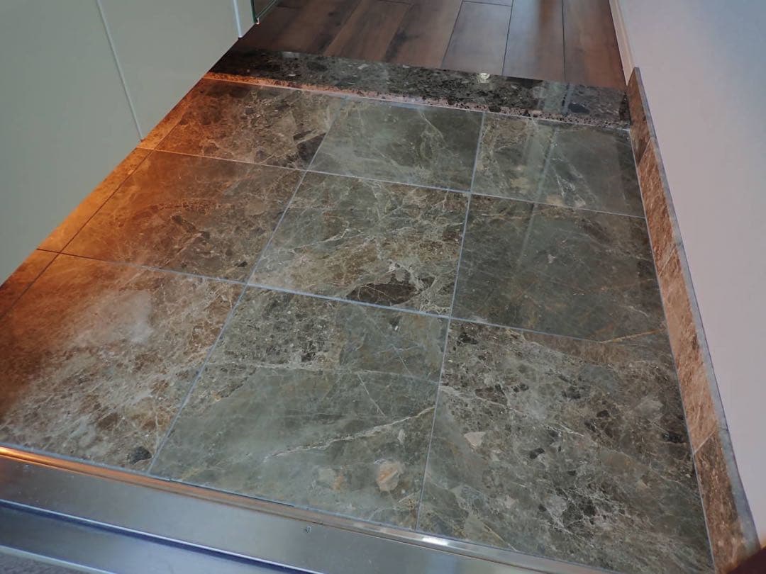 イタリア製 大理石 『ロザート』加工品巾木 400×60 8枚セット（3.2ｍ）