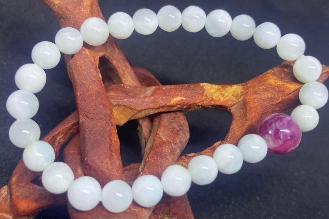 ✦レピドライトシリカ クリーミーアイスラリマー ハイパワーストーンブレス✦