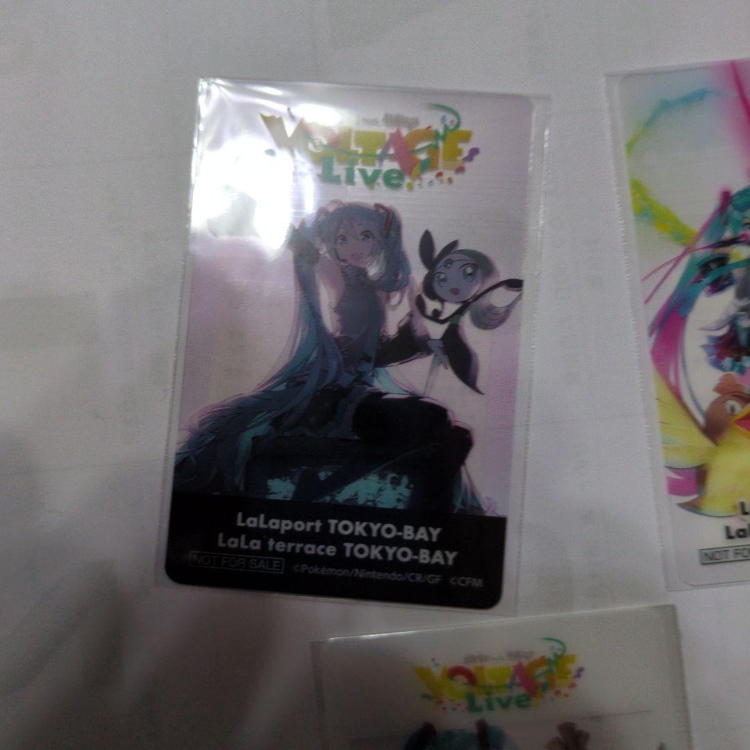 ポケモン　初音ミク　ららぽーとTOKYO BAYクリアカード全5種 ③