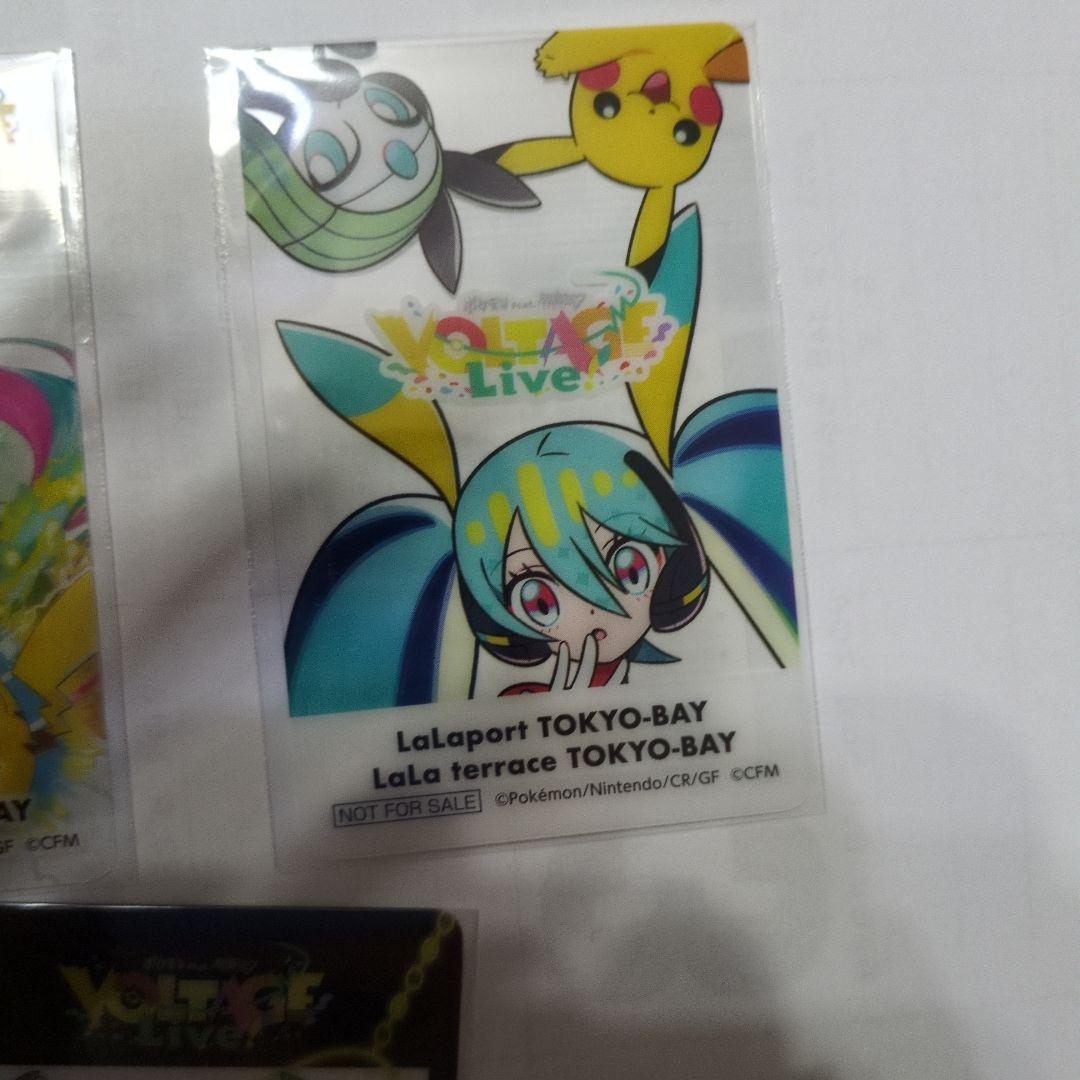 ポケモン　初音ミク　ららぽーとTOKYO BAYクリアカード全5種 ③