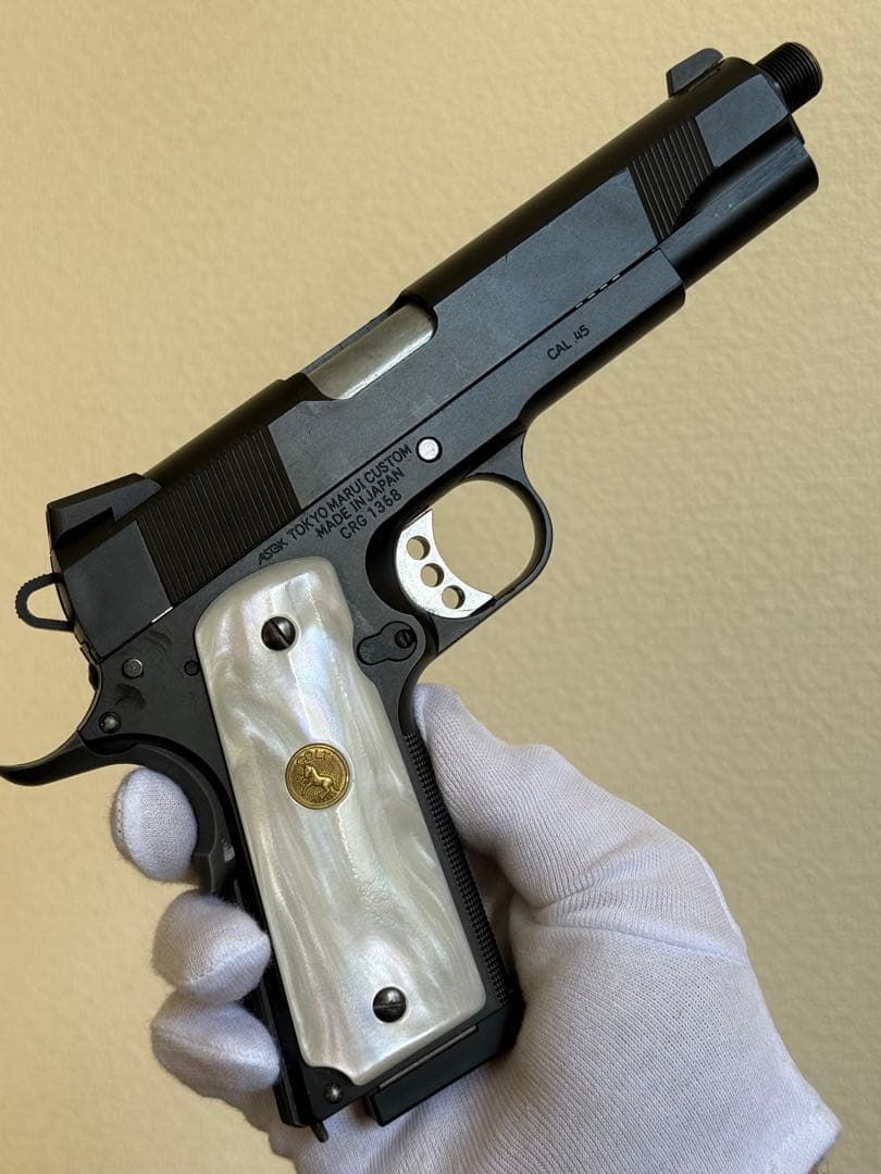 マルイ MEUピストル M1911 パールグリップ マガジン 2本 ガスガン