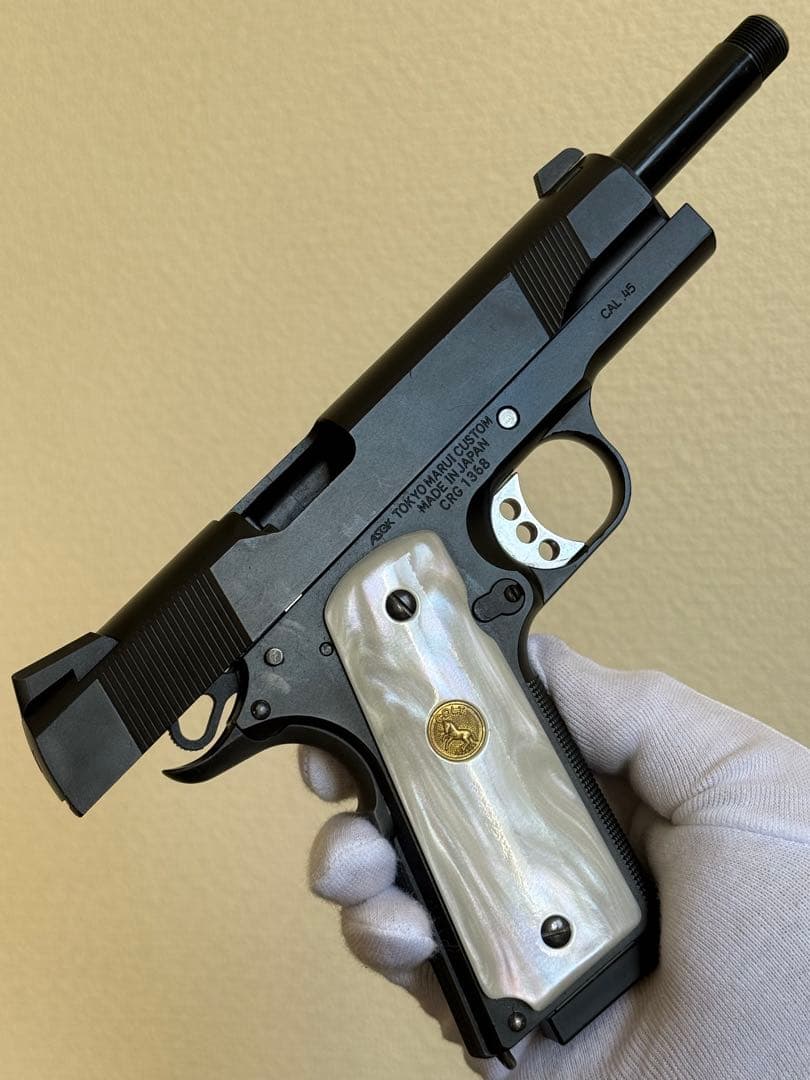 マルイ MEUピストル M1911 パールグリップ マガジン 2本 ガスガン