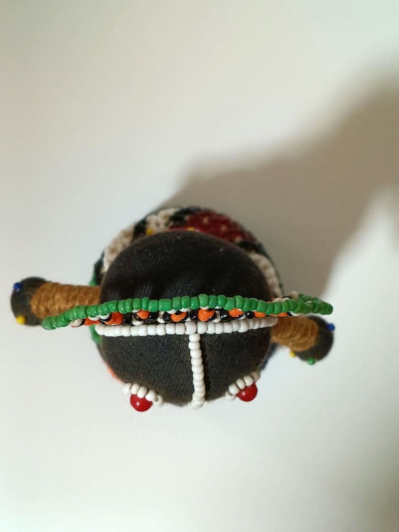 ンデベレ人形 南アフリカ ビーズ 子宝 安産 お守り 魔除け