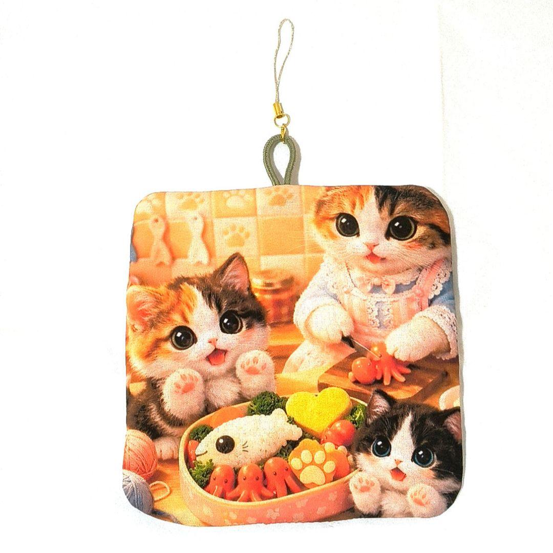 みい様】ハンドメイドオーダー★猫★ふわふわストラップ&バッグ　5点