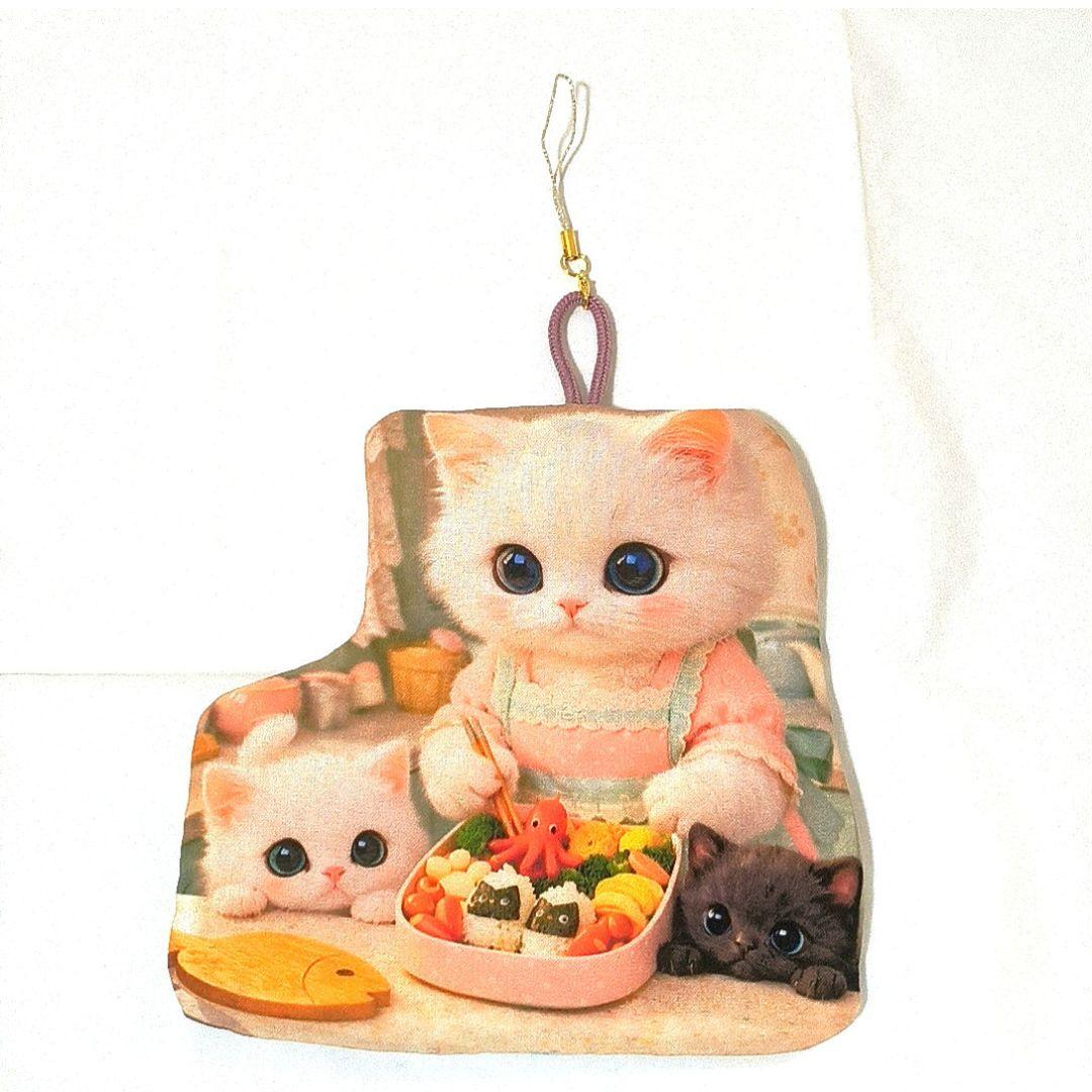 みい様】ハンドメイドオーダー★猫★ふわふわストラップ&バッグ　5点