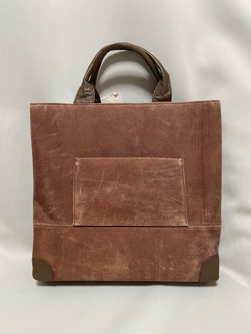 酒袋・柿渋染・ジョーゼット柿渋染の織物・ トートバッグ