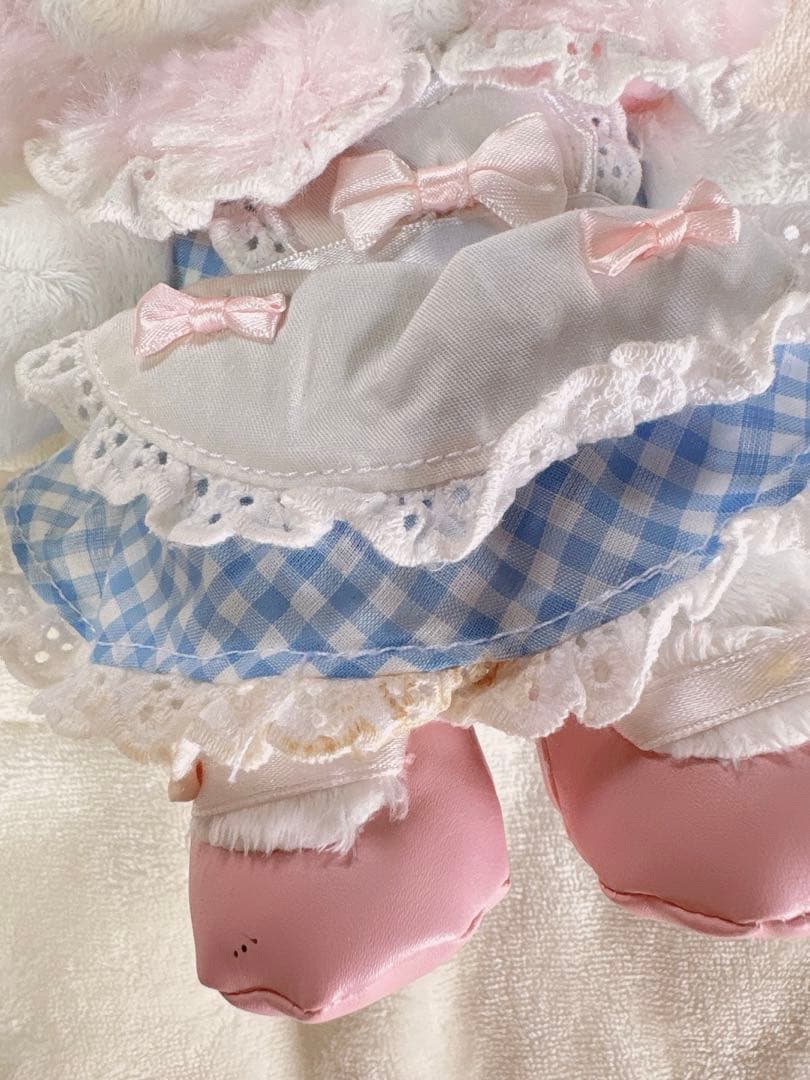 希少レア 美品 マイメロディ ぬいぐるみ おめかしシリーズ ギンガムチェック