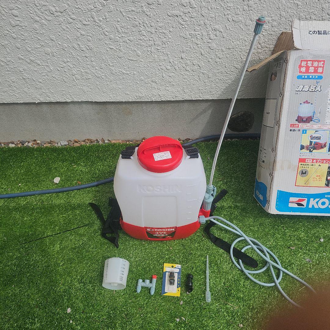 ◉新品未使用。KOSHIN DK-7 電池式噴霧器