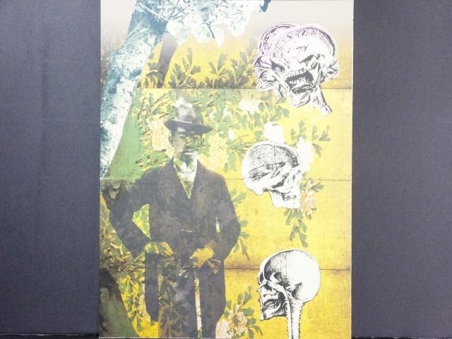 現代美術 大浦信行　直筆サイン『遠近を抱えてヨリ ⅩⅣ』リトグラフ　0317R