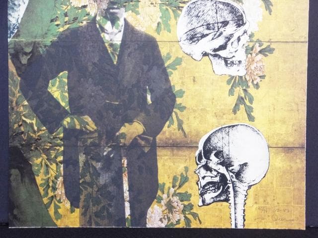 現代美術 大浦信行　直筆サイン『遠近を抱えてヨリ ⅩⅣ』リトグラフ　0317R