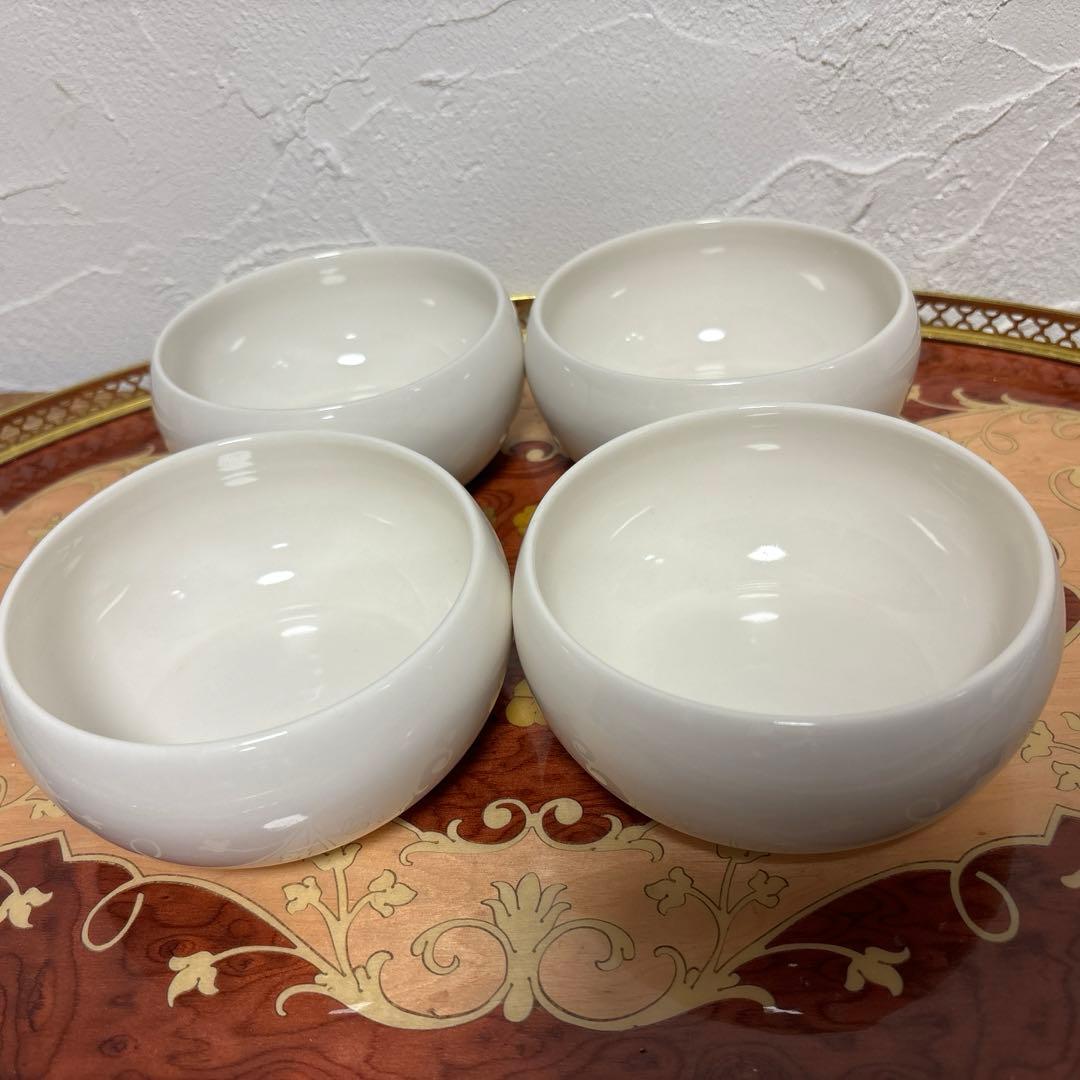 森修焼（しんしゅうやき）フラワーオブライフ らくらくボウルＭ 4個セット