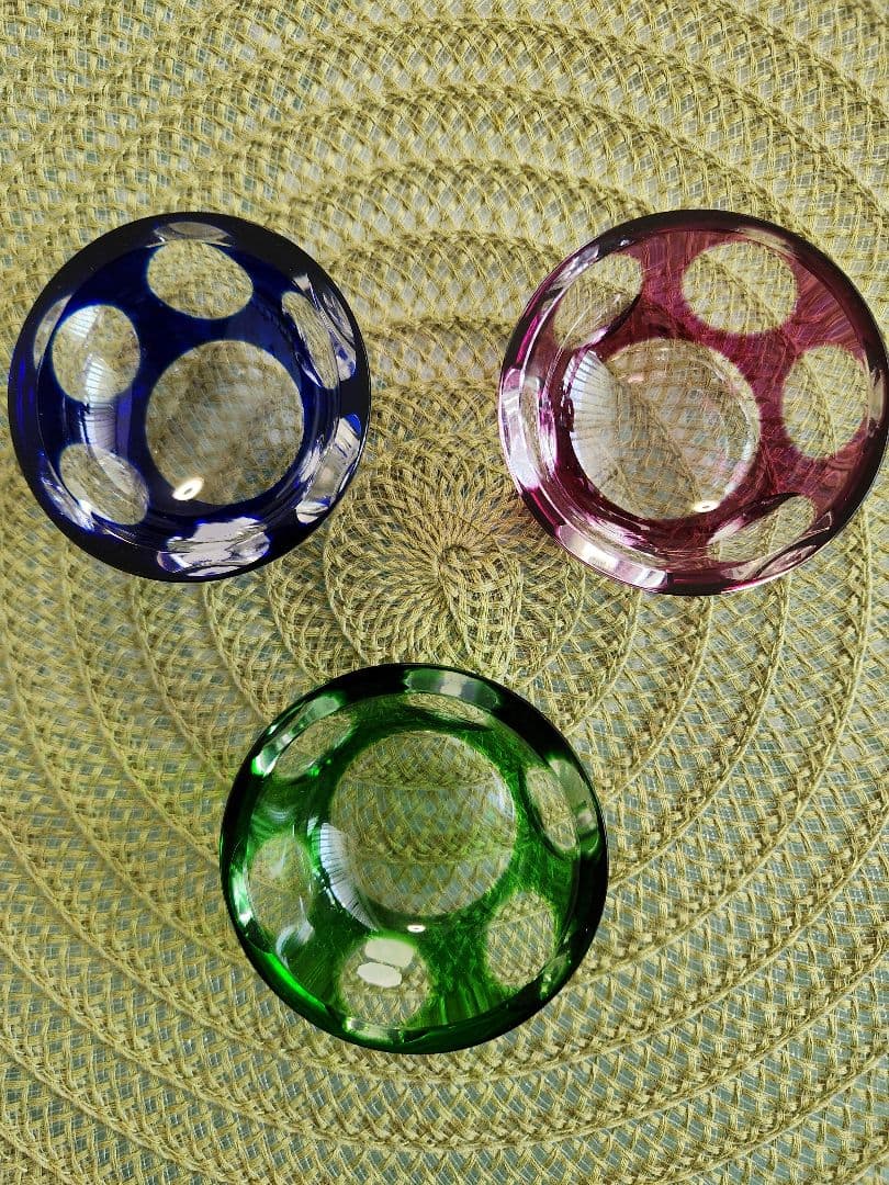 チェコ　Moser クリスタル小皿、小物いれ