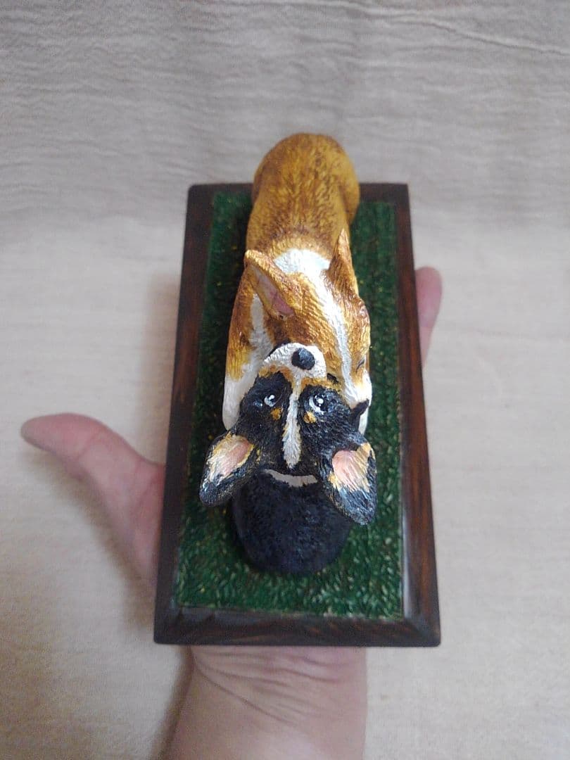 木彫りのコーギー こぎプロ編