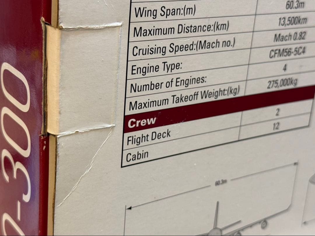 キャセイパシフィック航空A340-300 飛行機模型