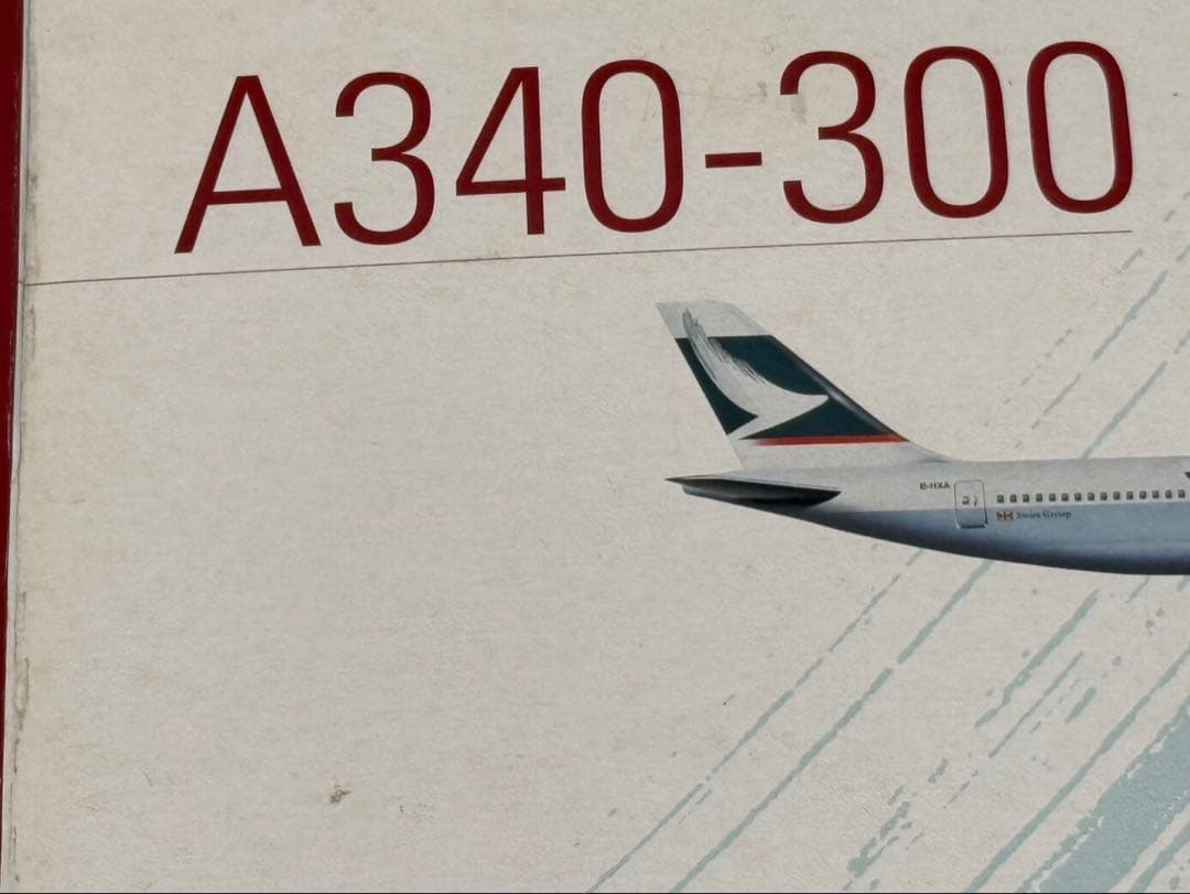 キャセイパシフィック航空A340-300 飛行機模型