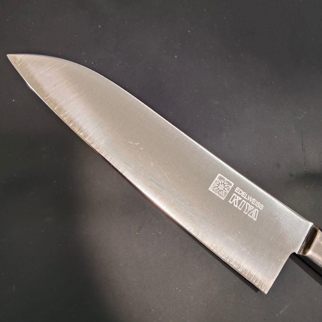 木屋 エーデルワイス鋼EV オールステンレス 三徳包丁 No.25 研ぎ済み