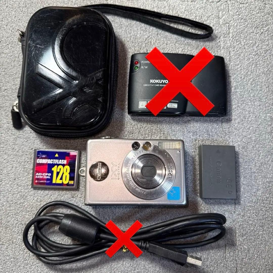 ☆動作OK Canon IXY320 PC1037 CFカード付き