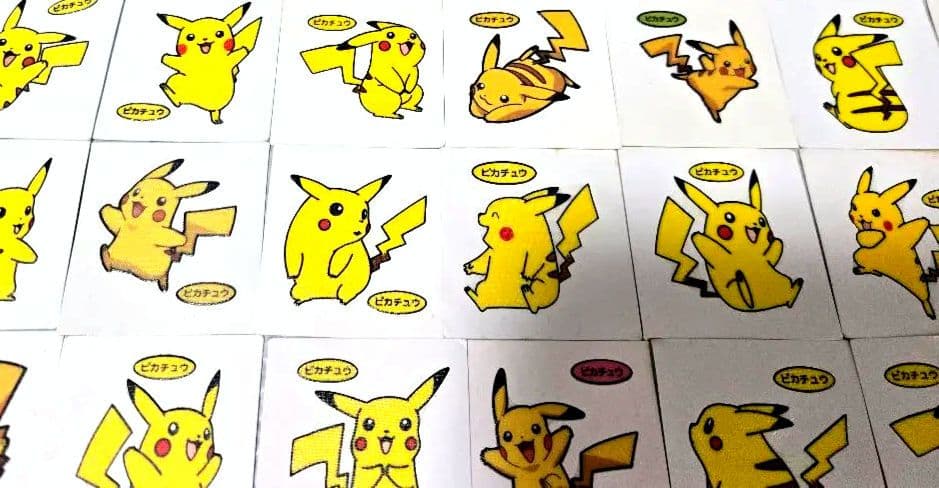 ポケモンデコキャラシール ピカチュウ まとめ売り 平成レトロ 当時物