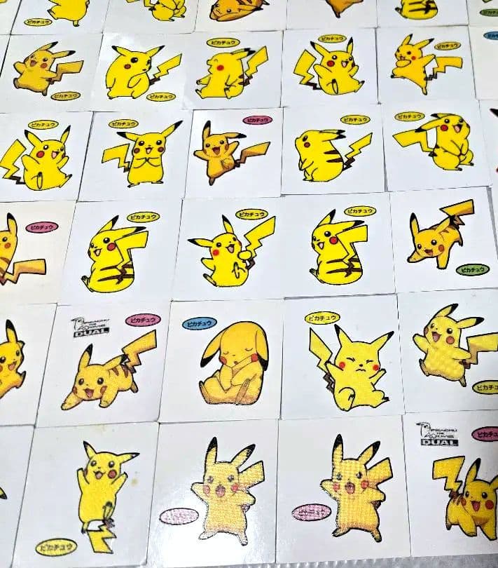 ポケモンデコキャラシール ピカチュウ まとめ売り 平成レトロ 当時物