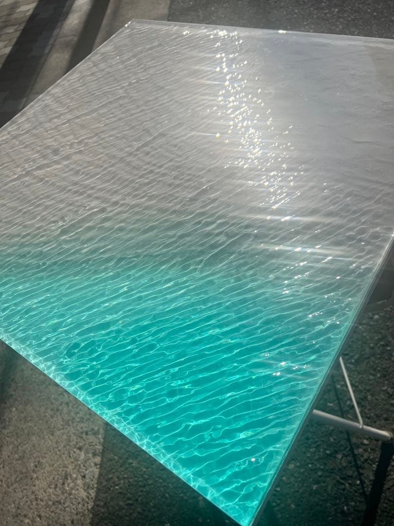 【波紋アート】～ 凪 ～ ／60cm × 60cm／ナチュラルサンド