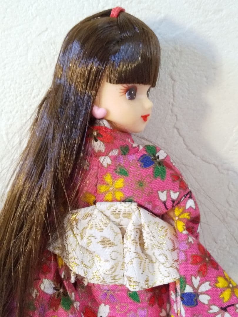 ♥箱無し新品♥1999年発売　旧タカラリカちゃん着物　ピンク桜