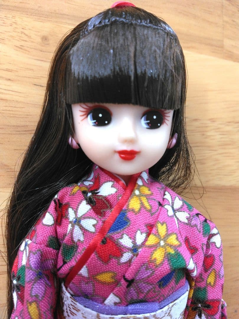 ♥箱無し新品♥1999年発売　旧タカラリカちゃん着物　ピンク桜