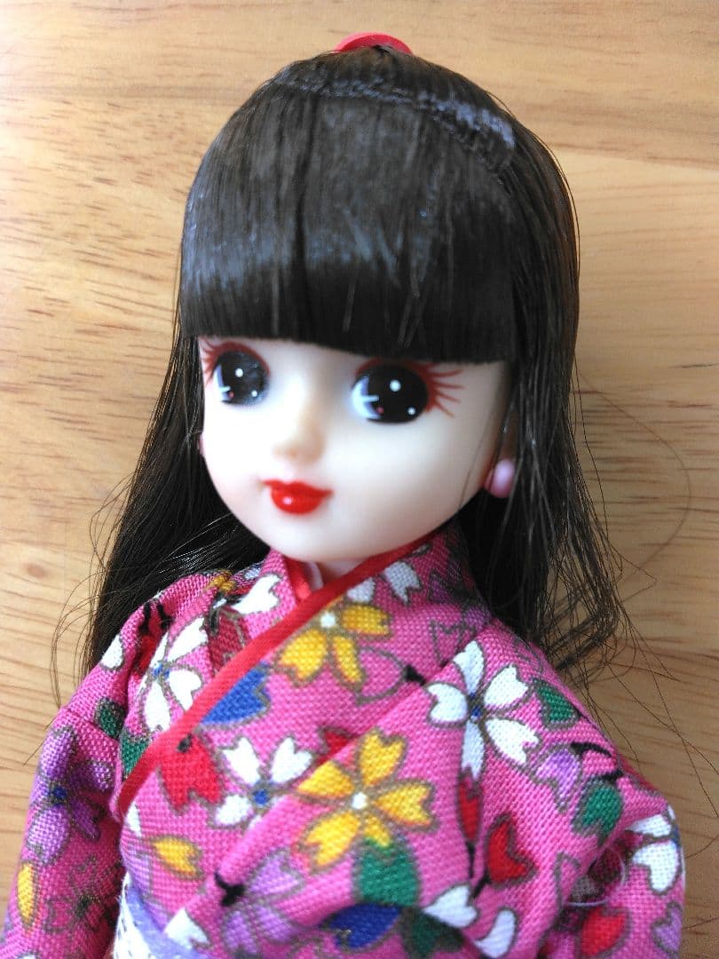 ♥箱無し新品♥1999年発売　旧タカラリカちゃん着物　ピンク桜