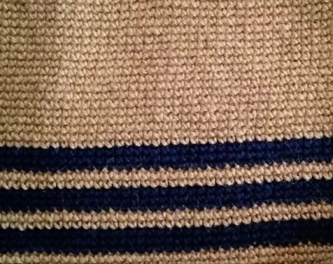 未使用❤️Creema❤️麻ひものボーダーかごバックLLLsize 春夏