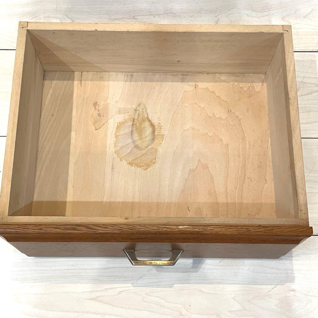 【オールドカリモク】木製チェスト 5段 電話台 花台 小物収納 昭和レトロ