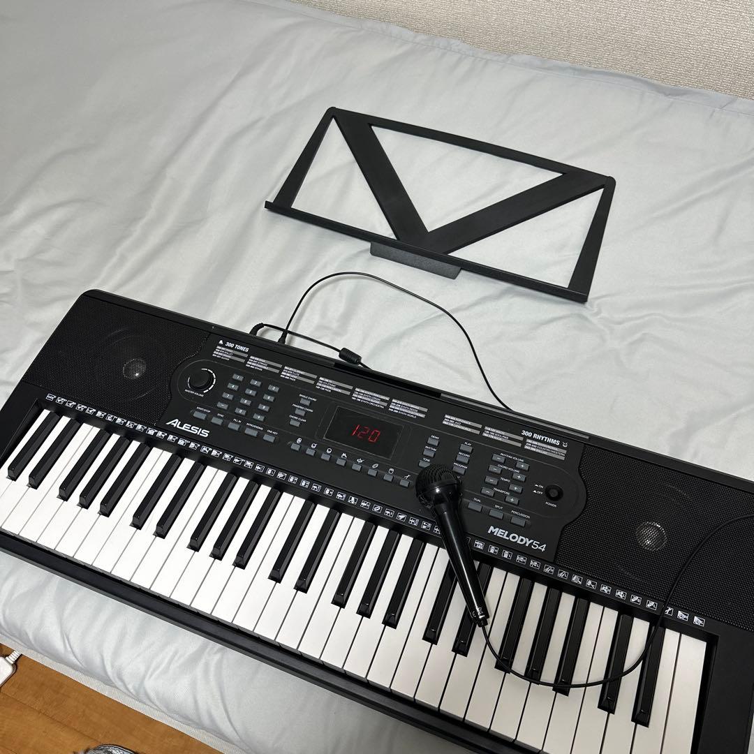 Alesis Melody 54 電子キーボード・譜面立て&マイク付き
