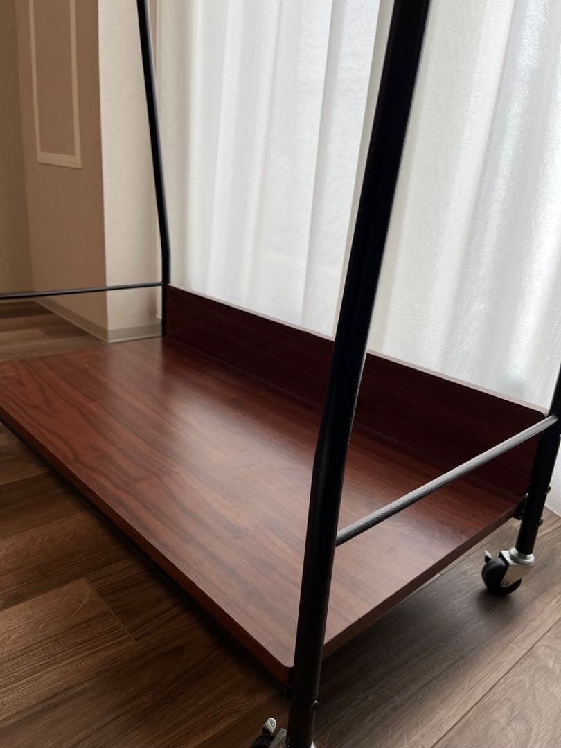 棚付きハンガーラック キャスター付き　ベルメゾン