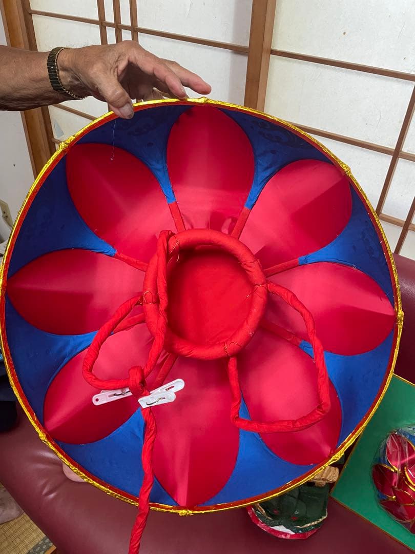花笠　沖縄　琉舞　ハンドメイド　沖縄お土産