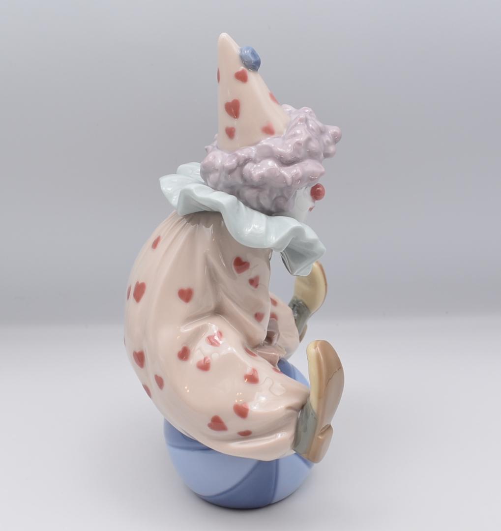 ボールを打つ／小さなピエロ　リヤドロ　２体セット　スペイン　光沢仕上げ　美品